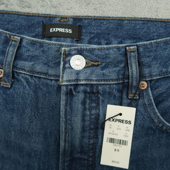 Express Jeans Women's Size 8R Blue High-Rise 90's Bootcut Denim 32" Inseam NWT - Picture 13 of 16